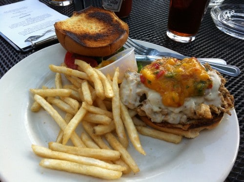 Minneapolis Town Hall Brewery Mango Shredded Chicken Sandwich