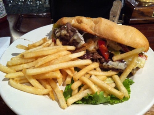 Town Hall Brewery Steak Sandwich